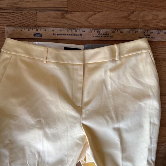 Talbots High Waist Hampshire Ankle Pants Womens 18W Petite Yellow Stretch New - Picture 6 of 9